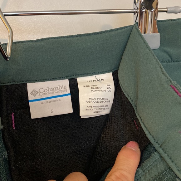 Columbia cropped hiking pants Size XS moss green - Picture 4 of 5